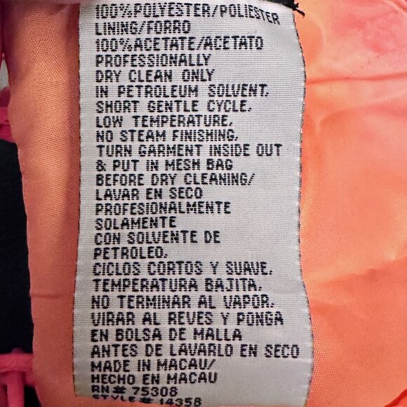 Niki Livas Pink Orange Embroidered Halter Dress With Corset Back Sz 6 Ball Gown - Picture 12 of 12